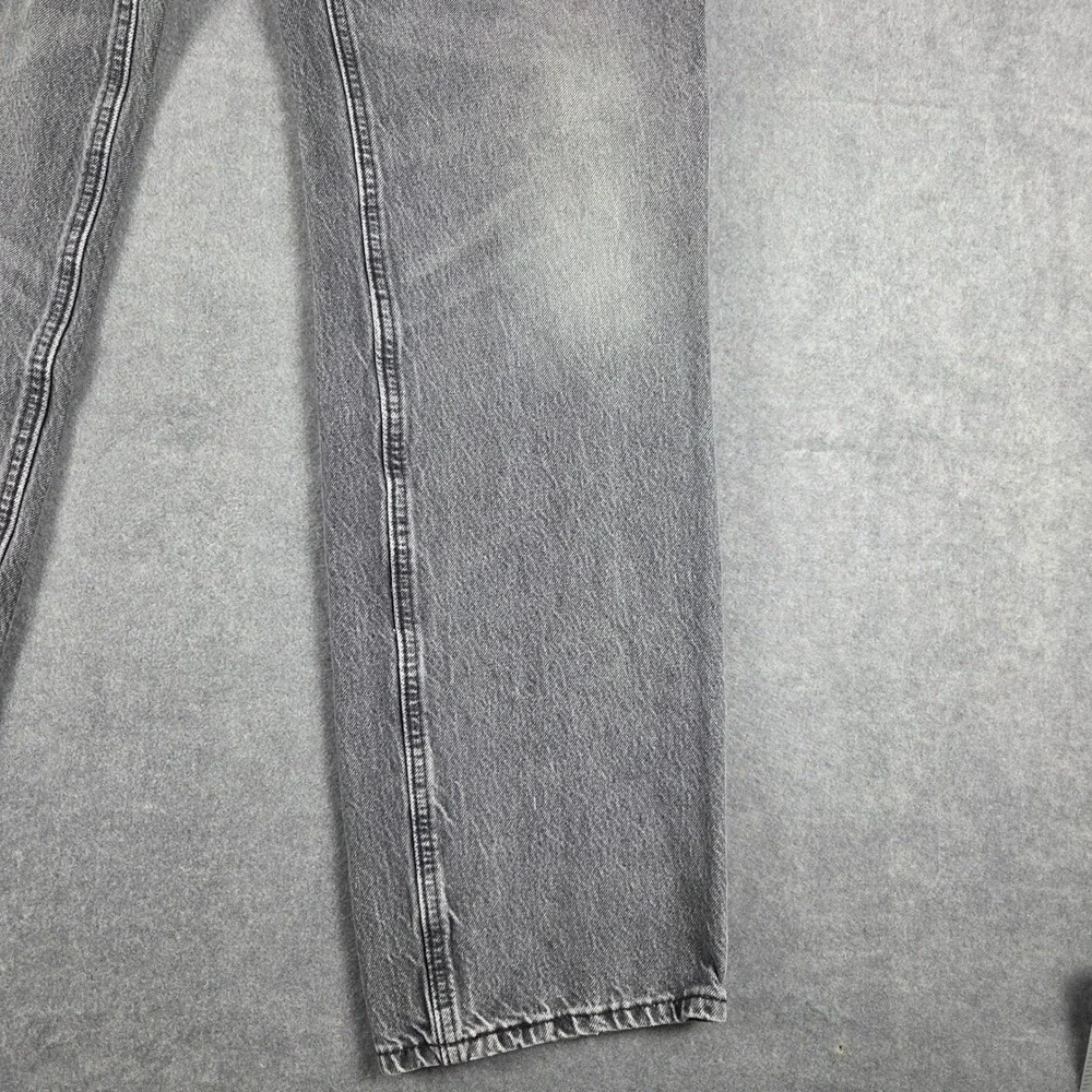 Levis‎ 505 Regular Fit Mens 40x36 Gray Good Faded Straight Leg Jeans